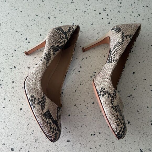 Antonio Melani Paton Leather Elegant Snake Print Stilettos Pumps Heels Size 10M - Picture 12 of 12